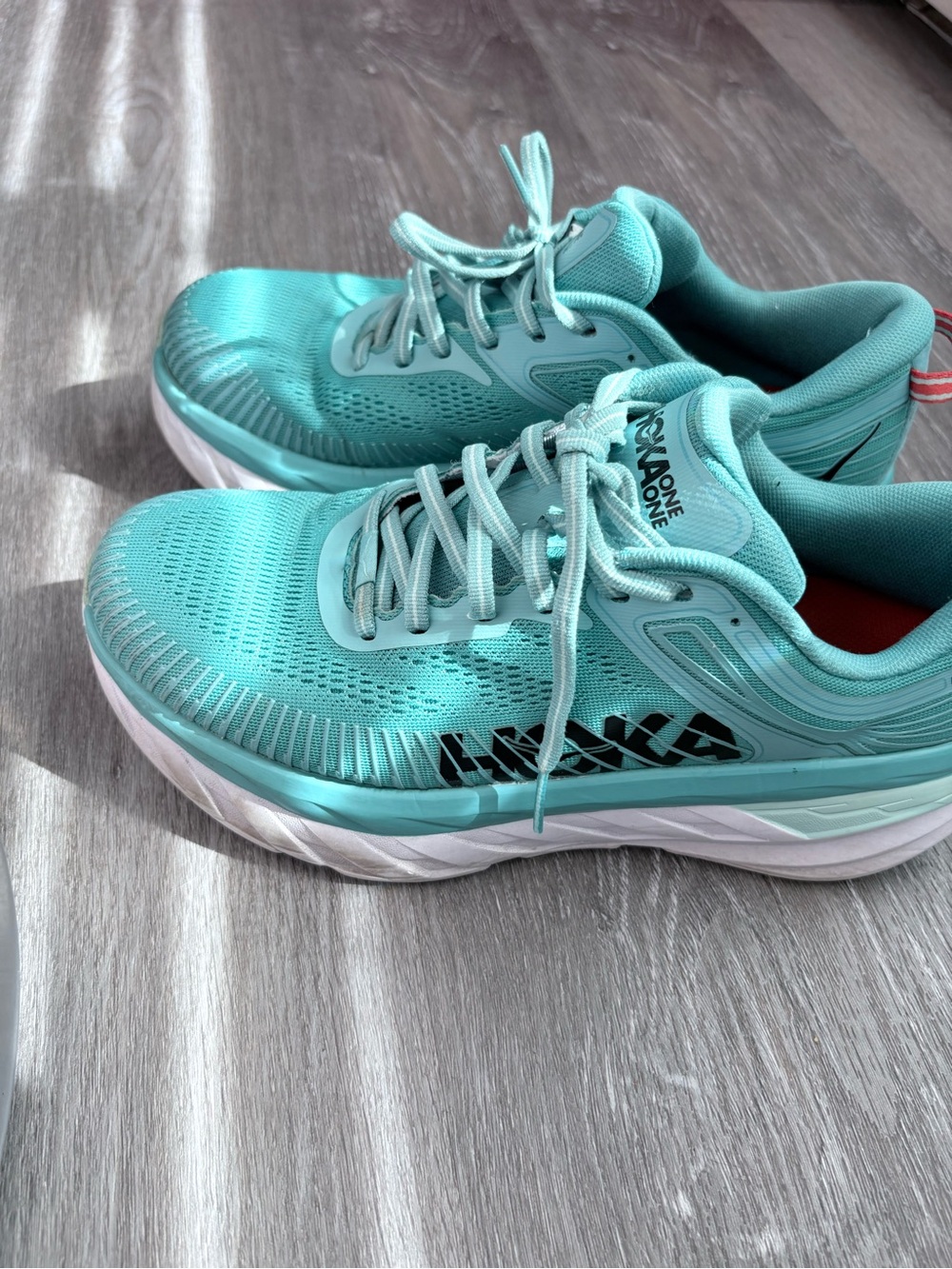 Hoka One One Women's Mint Green Athletic Running Shoes